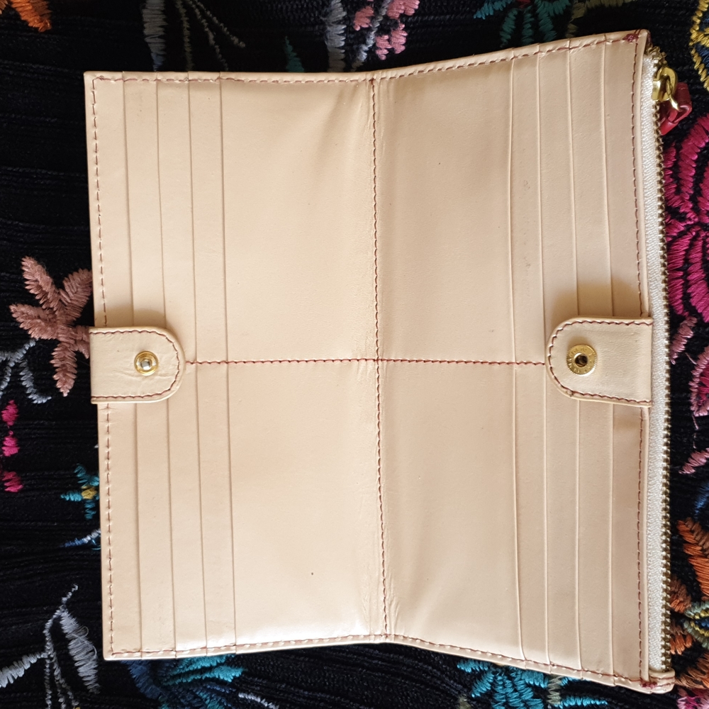 Tula (Radley) two tone Red and beige slim wallet - Picture 3 of 5